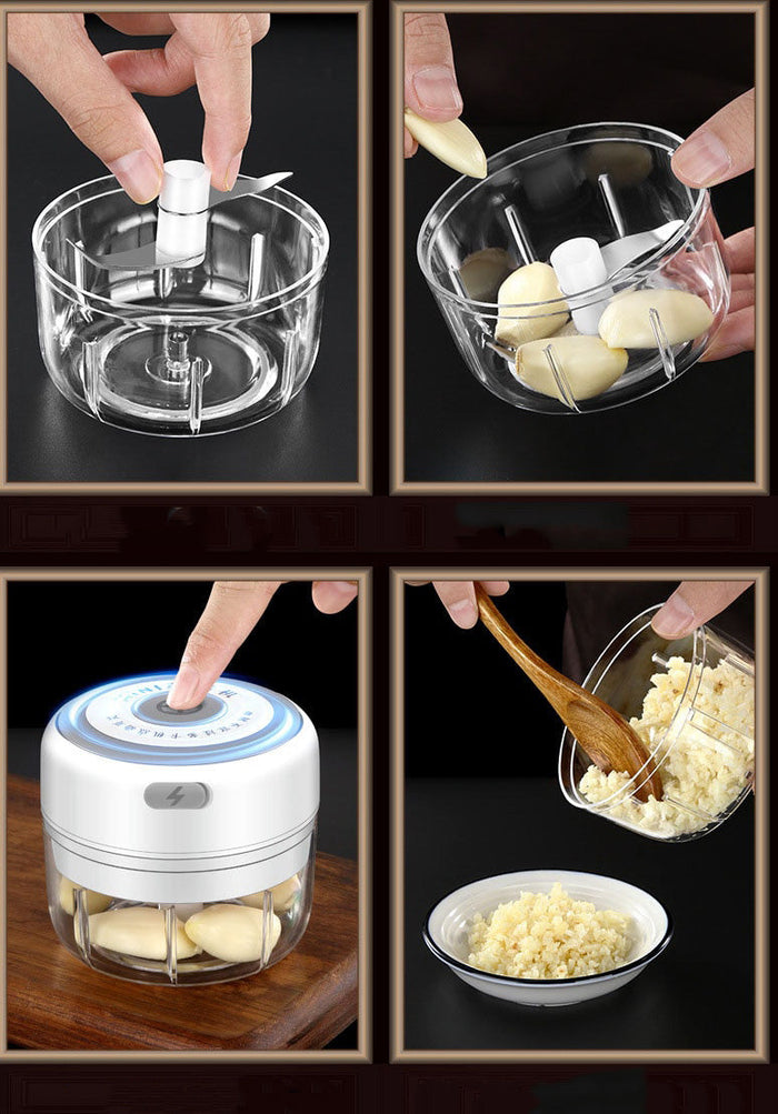 Mini electric food processor
