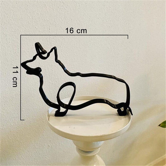 Minimalist Dog Art Sculpture