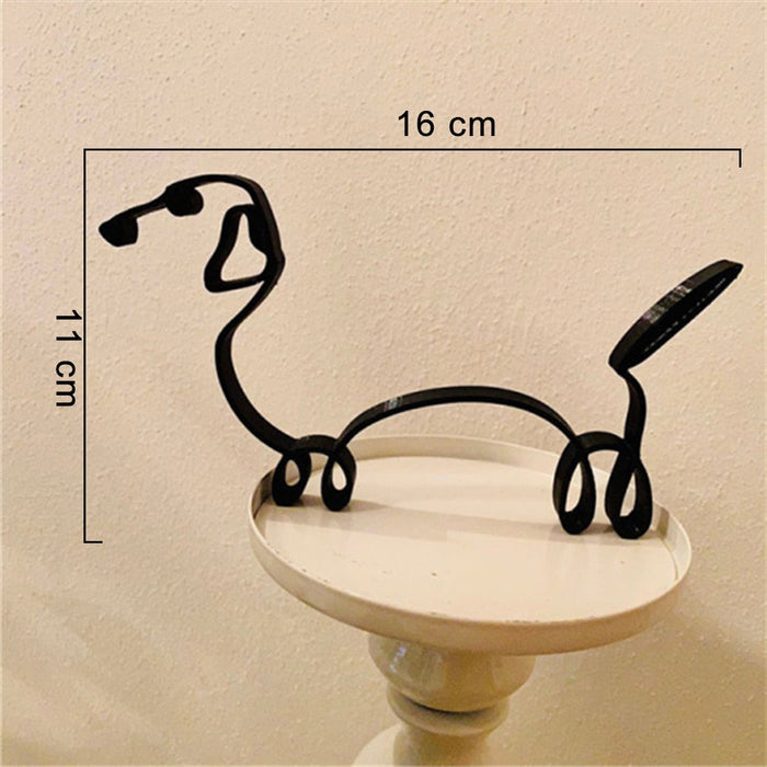 Minimalist Dog Art Sculpture