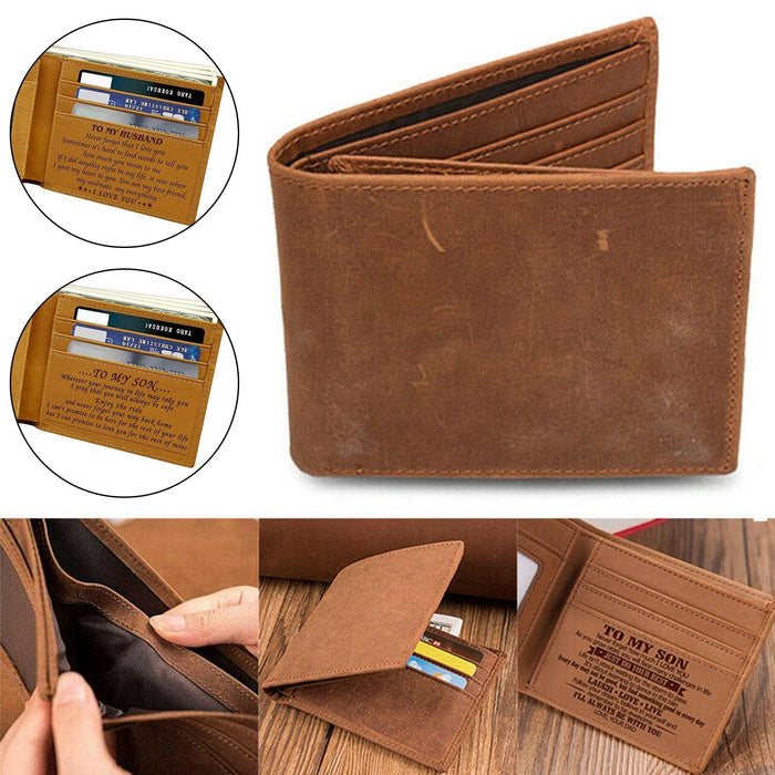Mom to Son - Personalized Wallet