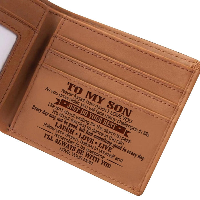 Mom to Son - Personalized Wallet
