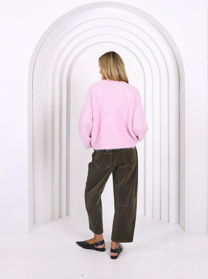 Monaco Jeans LEO Forrest Green Corduroy Barrel Pants