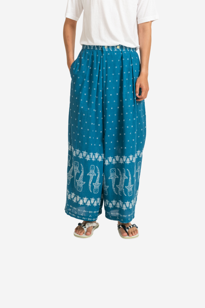 ”Mosaik” - Man's Two Buttons Maxi Pants
