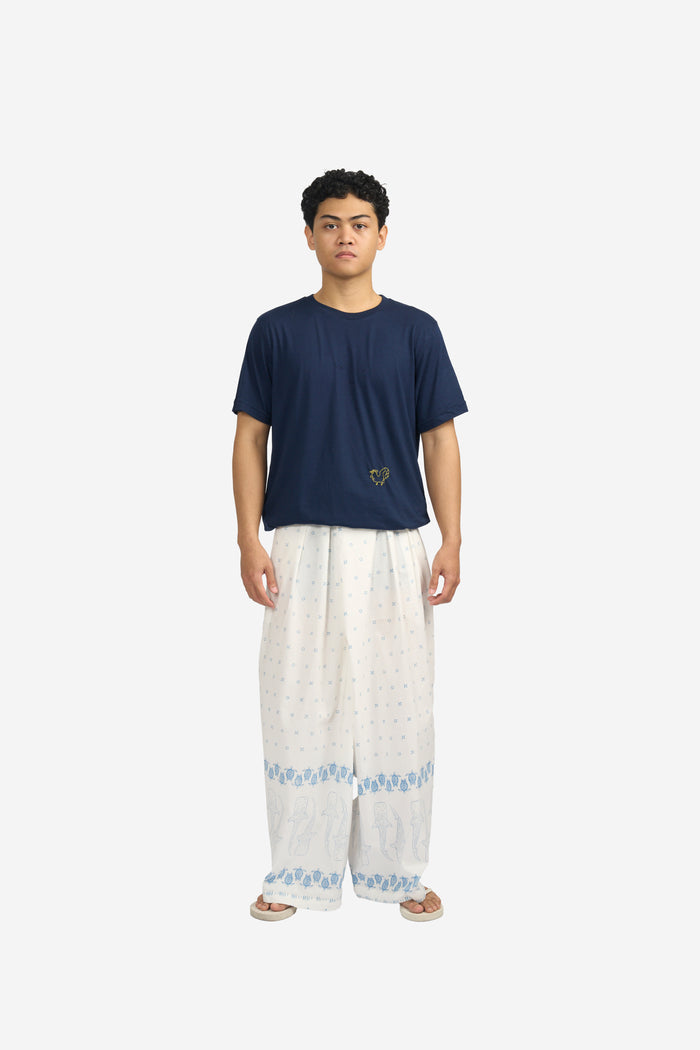 ”Mosaik” - Man's Two Buttons Maxi Pants