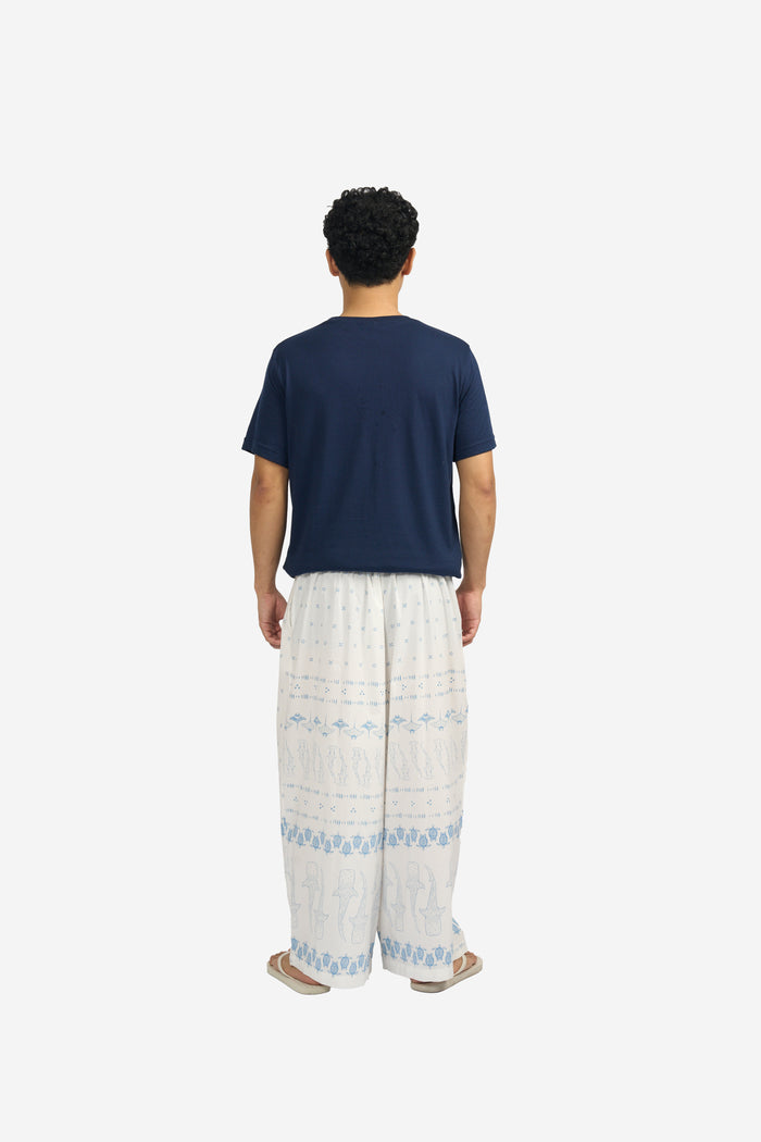 ”Mosaik” - Man's Two Buttons Maxi Pants