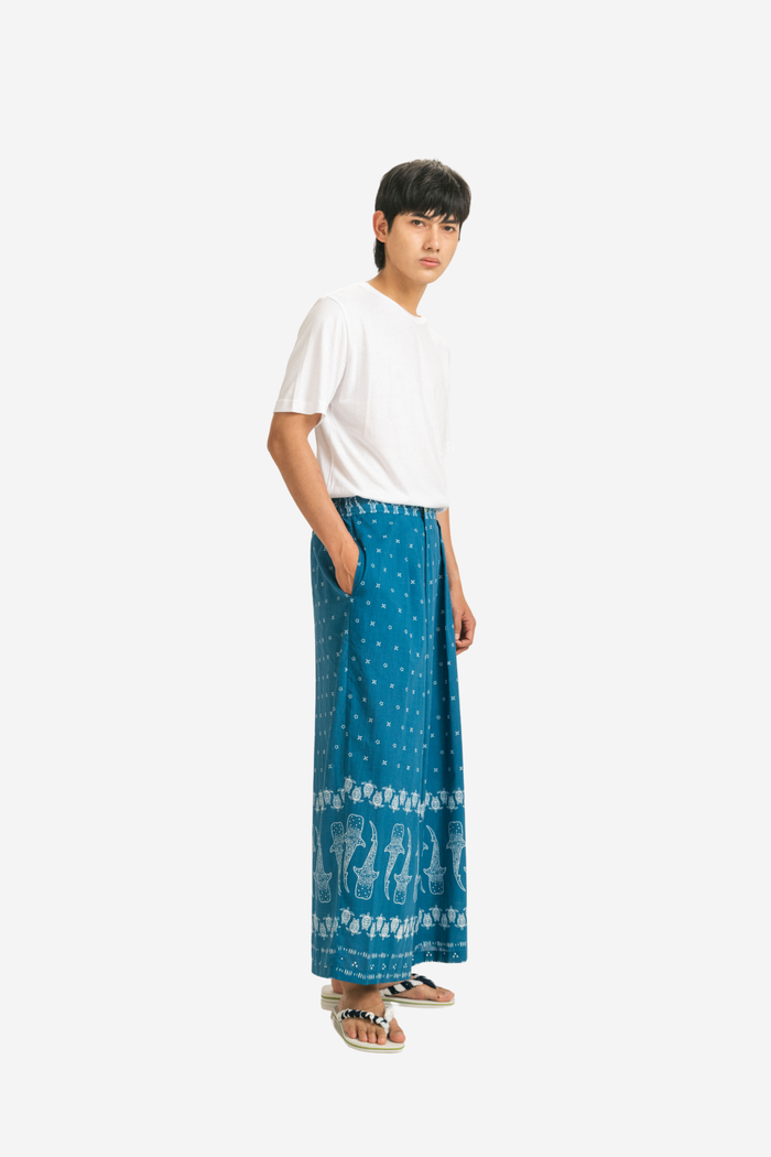 ”Mosaik” - Man's Two Buttons Maxi Pants