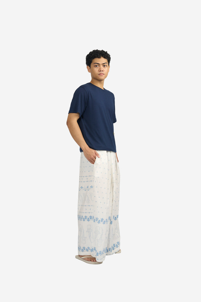 ”Mosaik” - Man's Two Buttons Maxi Pants
