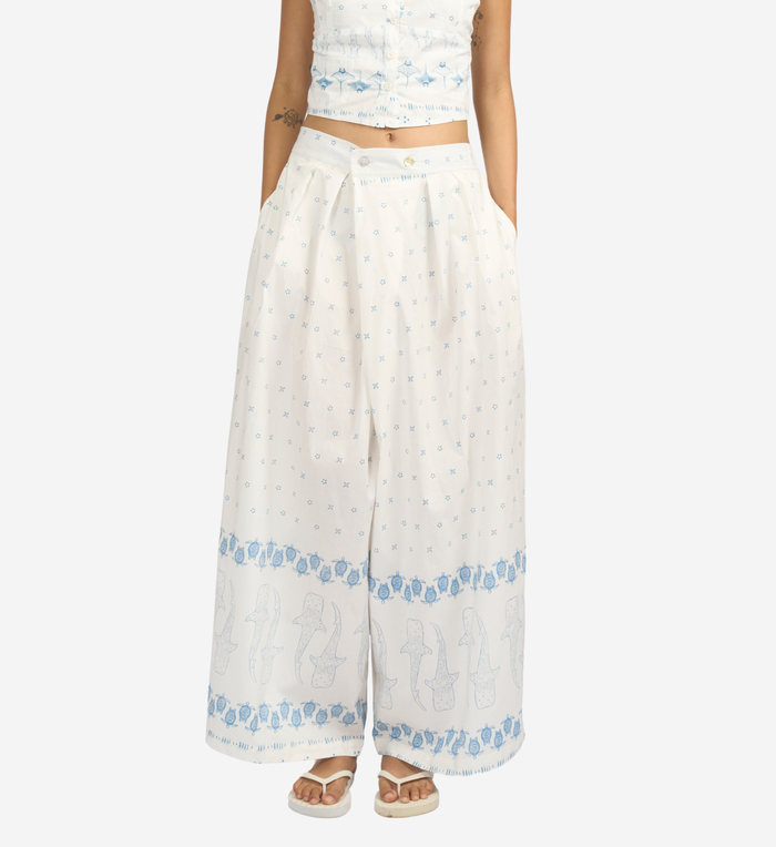”Mosaik” - Woman's Two Buttons Maxi Pants