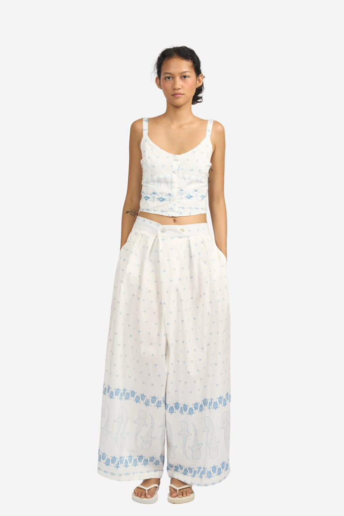 ”Mosaik” - Woman's Two Buttons Maxi Pants