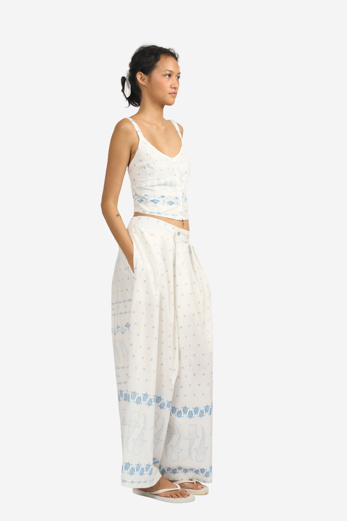 ”Mosaik” - Woman's Two Buttons Maxi Pants