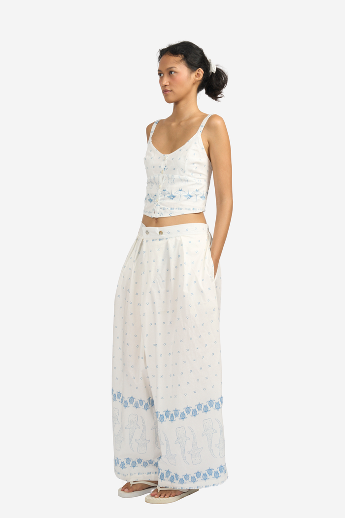 ”Mosaik” - Woman's Two Buttons Maxi Pants