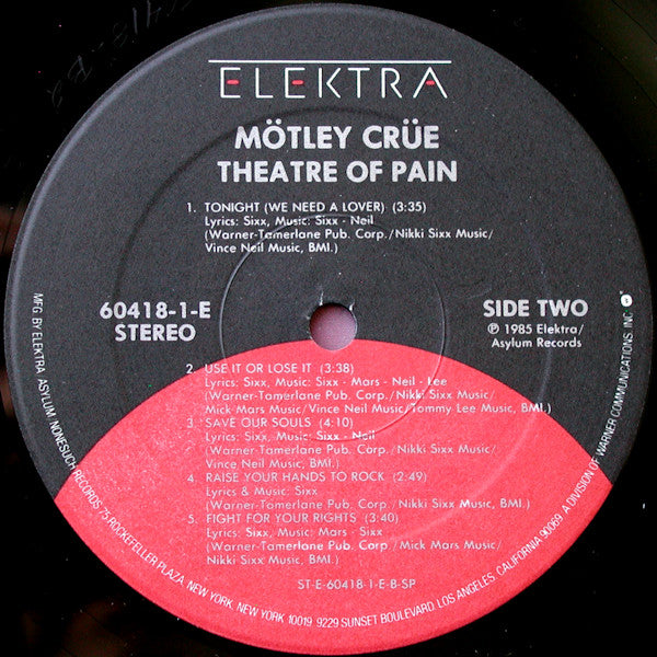 Mötley Crüe - Theatre Of Pain (LP) [US] 1st