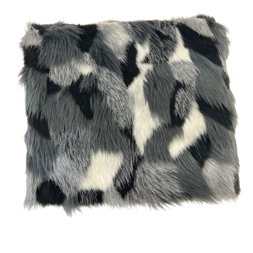 Multicolor Patchwork Faux Fur Fabric - Fashion Fabrics LLC