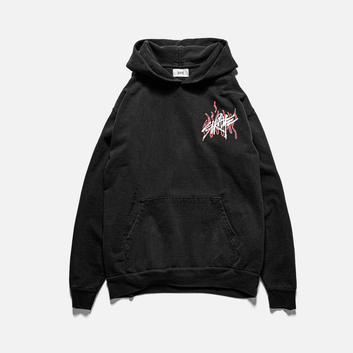 NEW WAVE HOODIE - WASHED BLACK