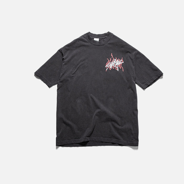 NEW WAVE S/S TEE - FADED BLACK