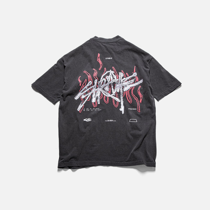 NEW WAVE S/S TEE - FADED BLACK
