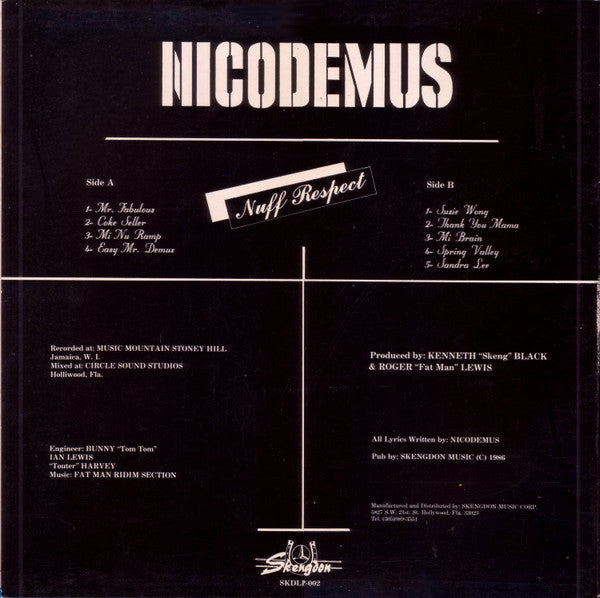 Nicodemus - Nuff Respect (LP) [US] 1st
