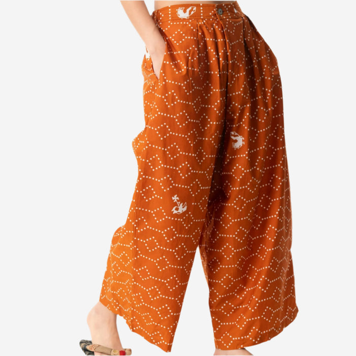"Nitik Ayam" - Two Buttons Maxi Pants