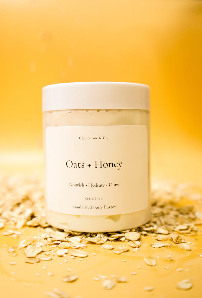 Oats + Honey body butter | oatmeal, sweet honey, creamy vanilla.