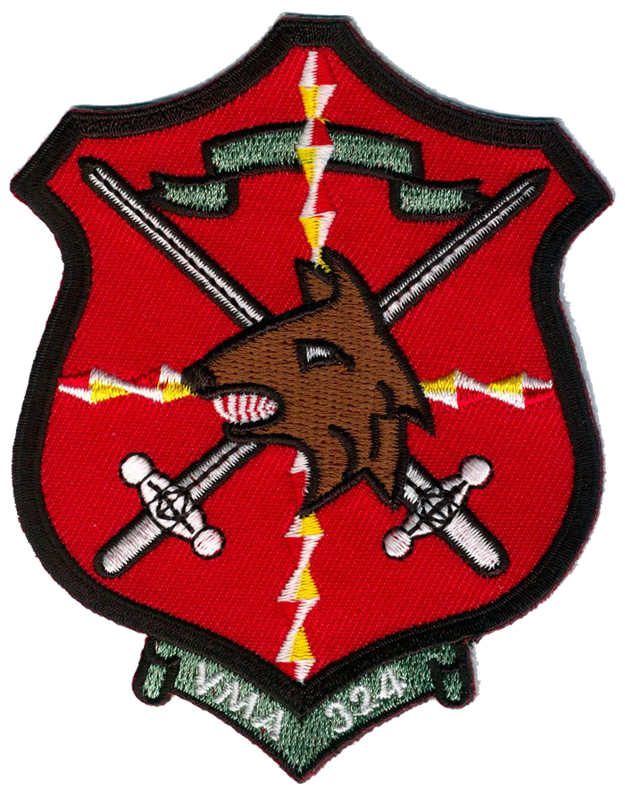 Officially Licensed USMC VMA-324 Devil Dogs Patch