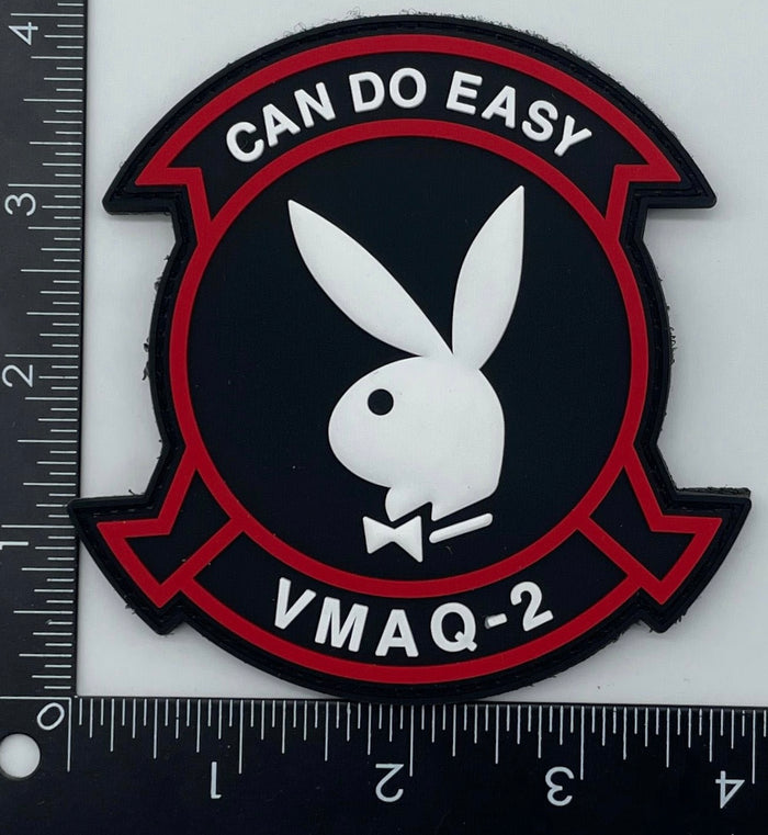 Officially Licensed USMC VMAQ-2 Playboys PVC Patches