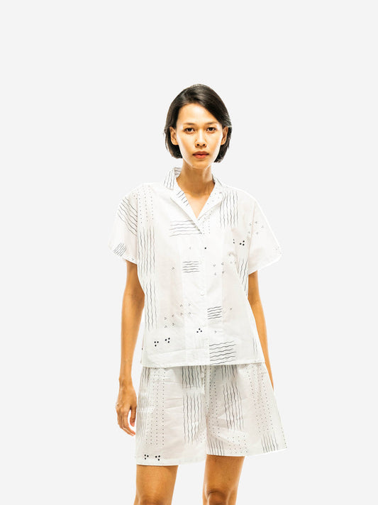"Ombak Laut" - Mina Pajamas Set