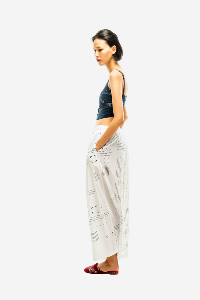 "Ombak Laut" - Two Buttons Maxi Pants