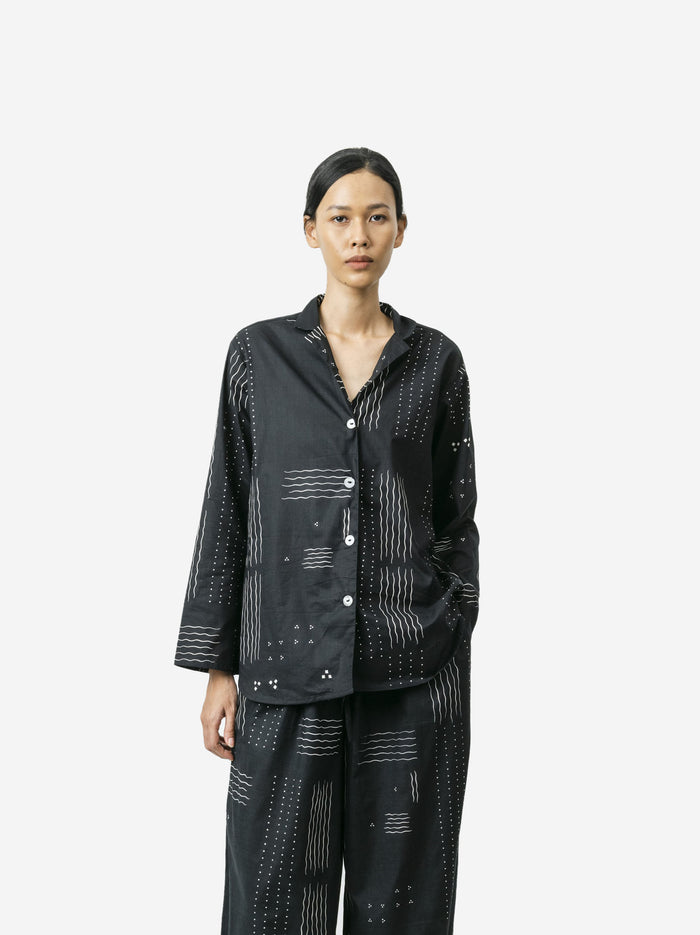 "Ombak Laut" - Woman's Tilem Pajama Set
