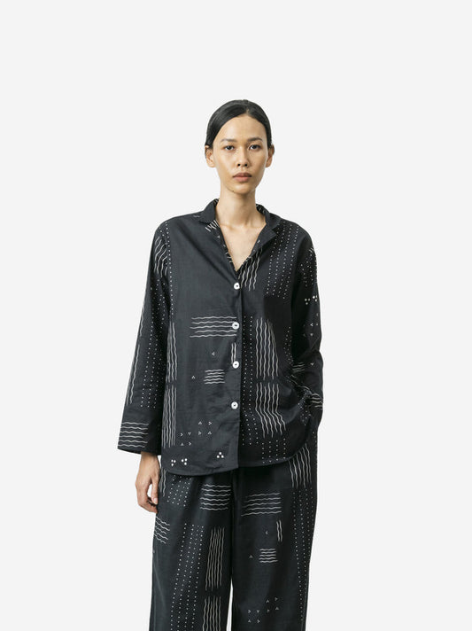"Ombak Laut" - Woman's Tilem Pajama Set