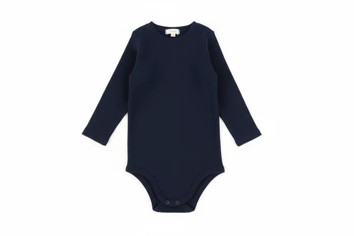onesie l/s crewneck ribbed - navy