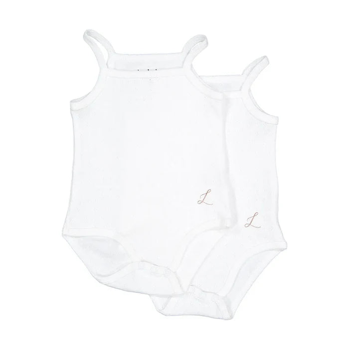 onesie pointelle 2 pack - white