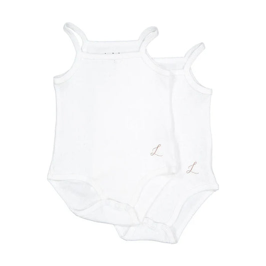onesie pointelle 2 pack - white