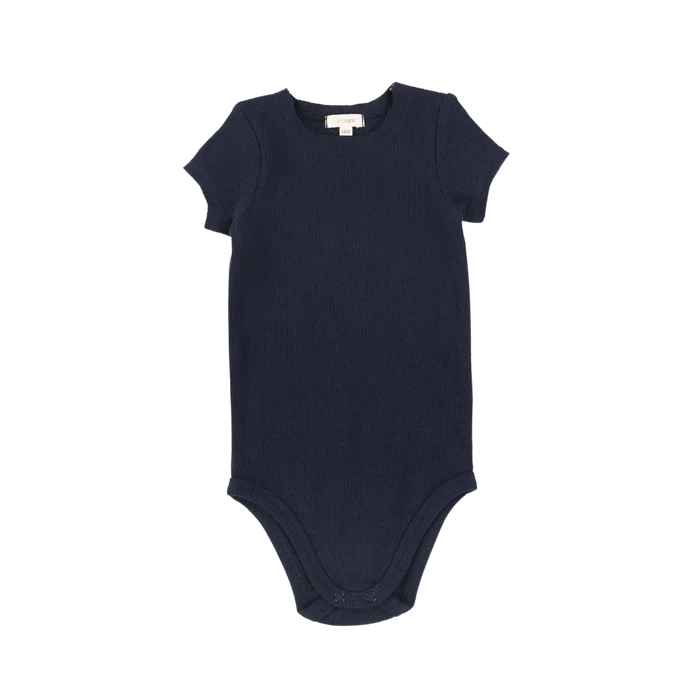 onesie s/s ribbed  - navy