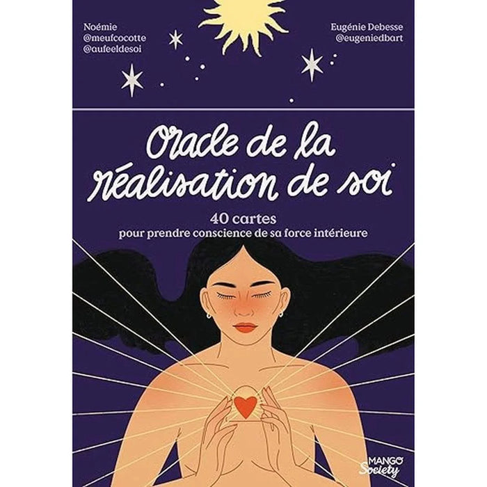 Oracle de la réalisation de soi avec 40 cartes pour explorer sa force intérieure. Un outil de développement personnel pour mieux se comprendre.
