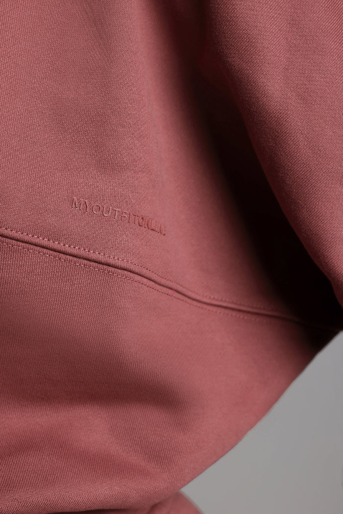 Oversized Bomber Fit Jacket - Vintage Berry