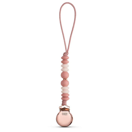 pacifier clip - rosewood/ombre