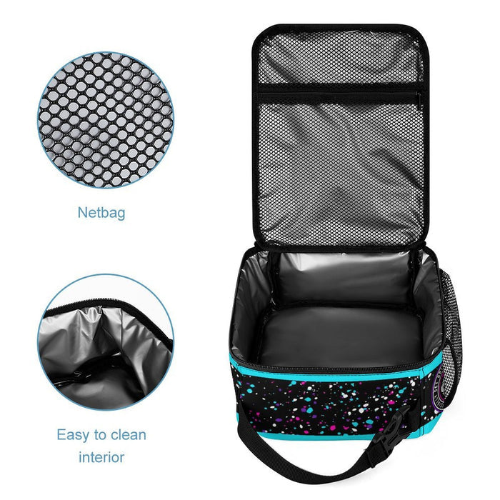 Paint Splatter Portable Insulated Lunch Bag