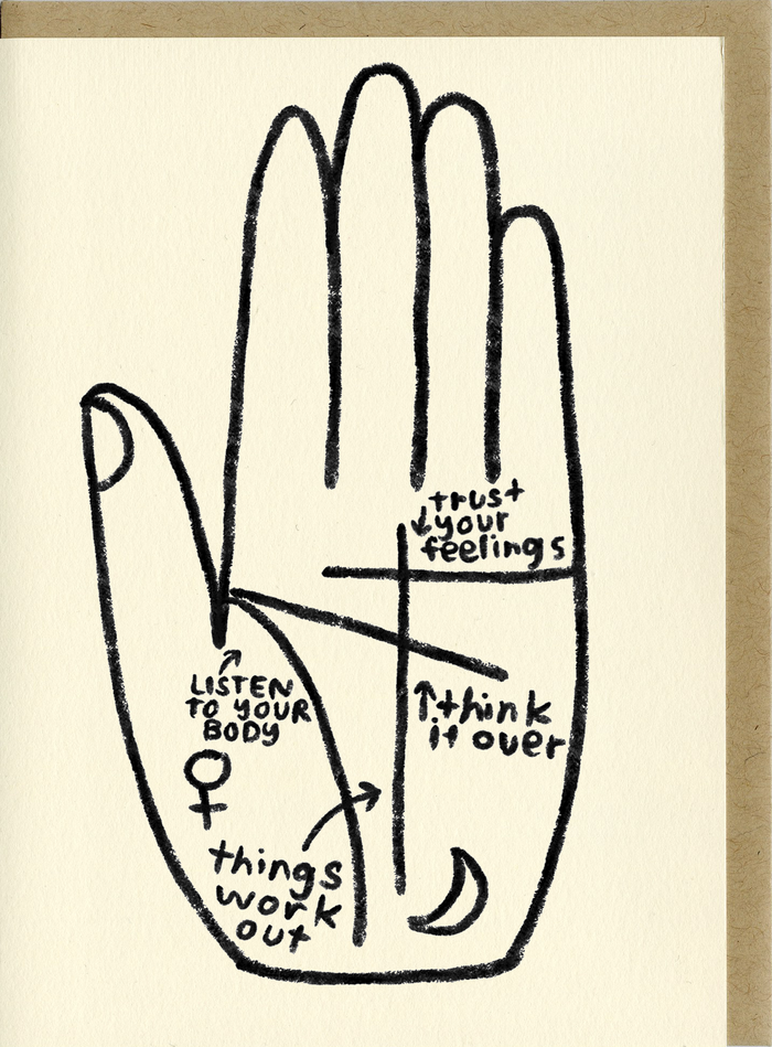 Palm Reader  Greeting Card