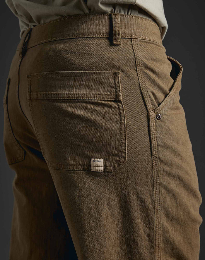 pantalon baggy taupe PULLIN en coton