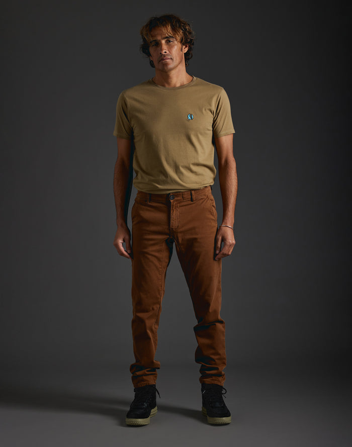 pantalon chino almond PULLIN en coton