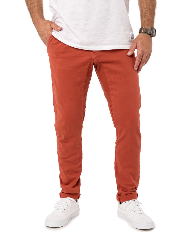 pantalon chino cherry PULLIN en coton