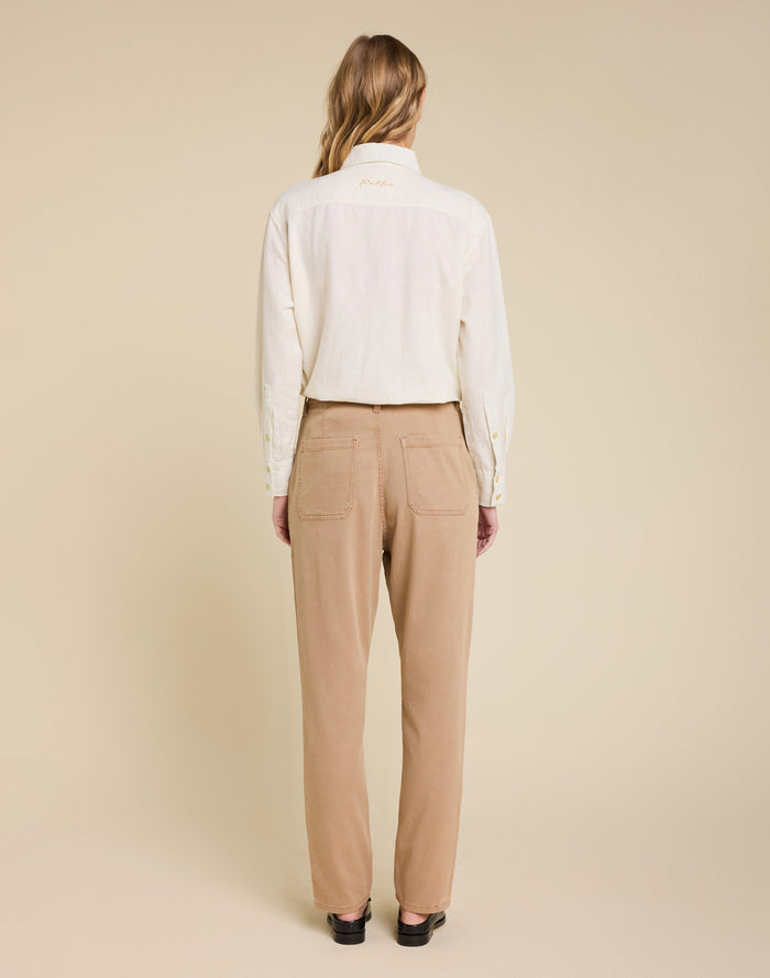 pantalon chino coco mocha PULLIN en coton