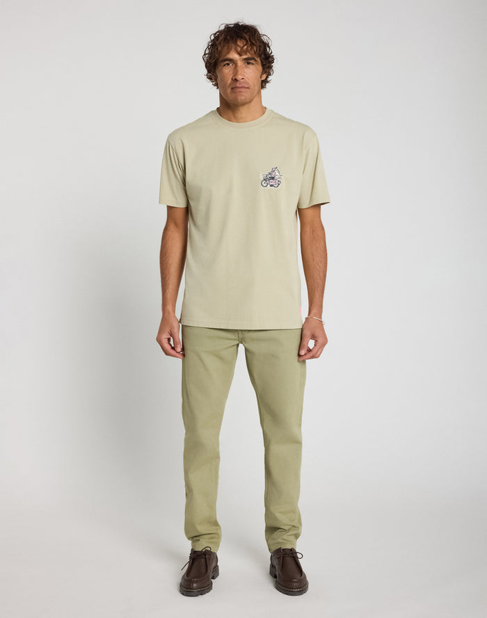 pantalon chino mosegrey PULLIN en coton