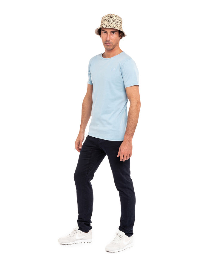 pantalon straight indigo PULLIN en coton