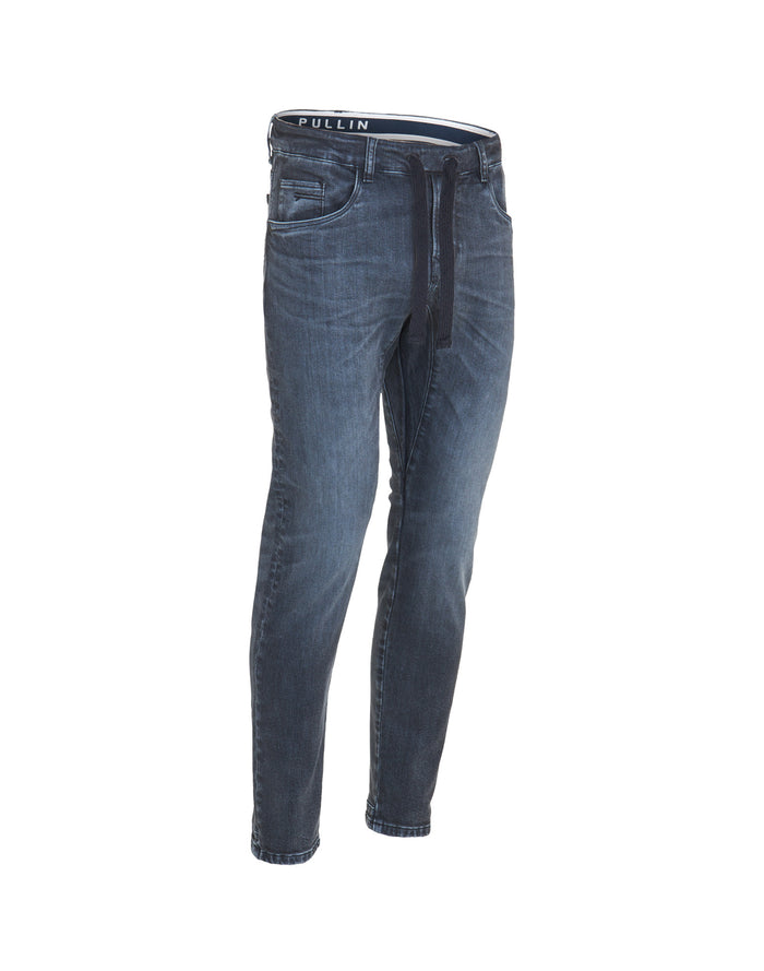 pantalon tapered blues PULLIN en coton