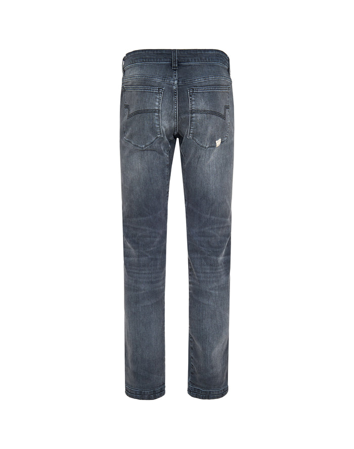 pantalon tapered blues PULLIN en coton