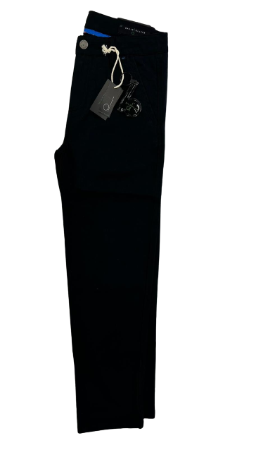 pants cotton chino slim - black