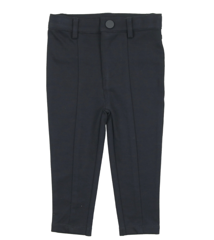 pants knit with seam - navy