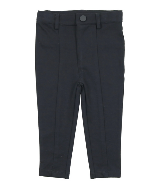 pants knit with seam - navy