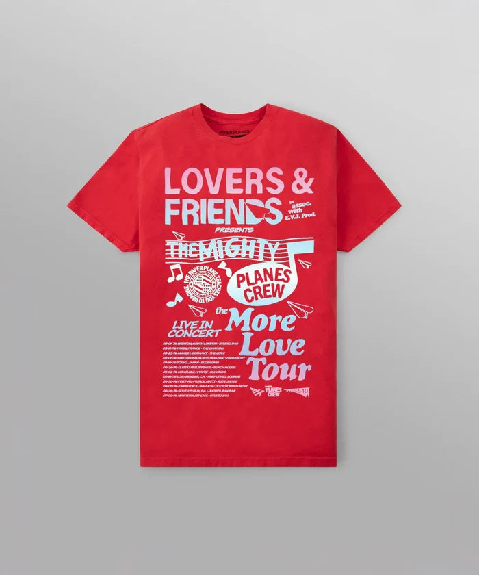 Paper Planes More Love Tour Tee - Red